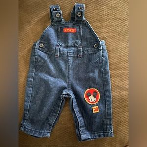Disney 0-3 month overalls